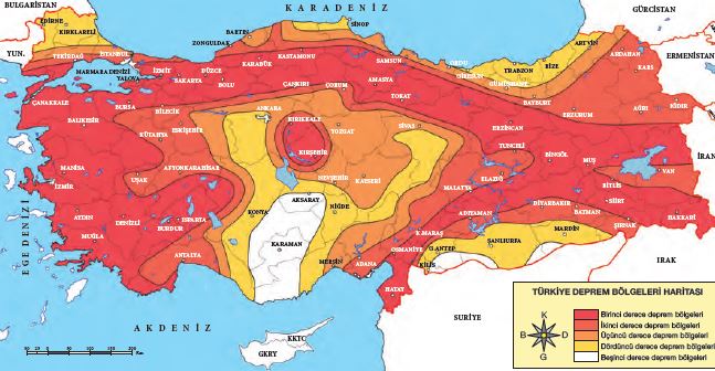 deprem haritası