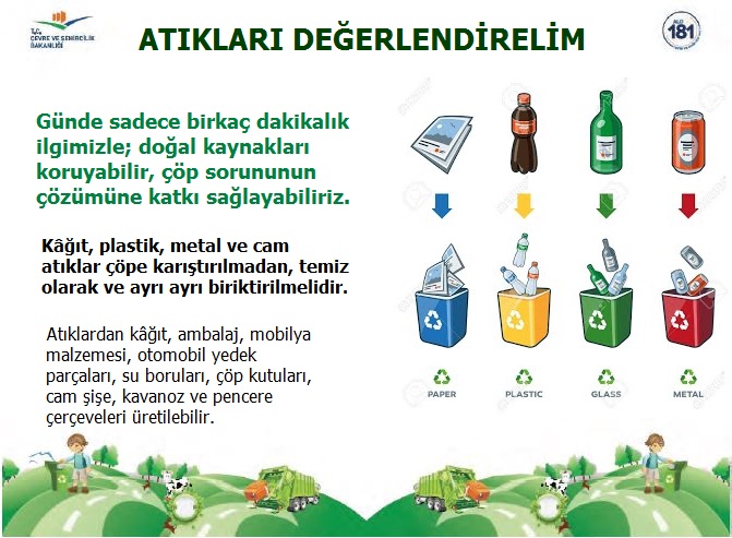 atıkları değerlendirelim