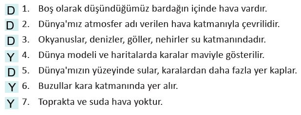 3. Sınıf Fen Bilimleri Ders Kitabı 31. Sayfa Cevapları