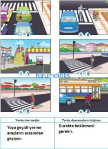 4. Sınıf Trafik Güvenliği Ders Kitabı Sayfa 25