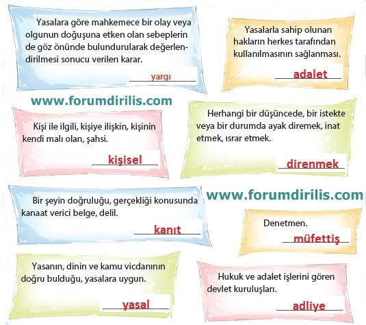 4. Sınıf Türkçe Ders Kitabı Koza Yayınları 63. Sayfa