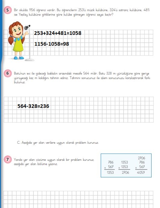 4. Sınıf Matematik Ders Kitabı 76. Sayfa Cevapları MEB Yayınları