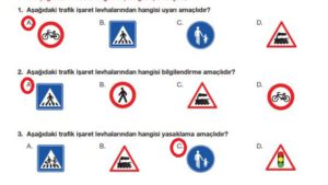 4. Sınıf Trafik Güvenliği Ders Kitabı Sayfa 57