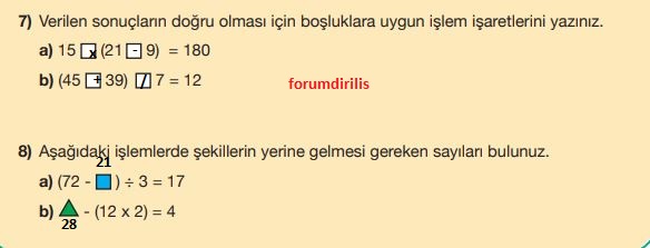 5. Sınıf Matematik Ders Kitabı 83. Sayfa Cevapları