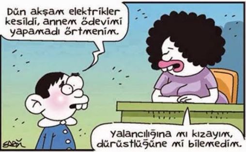 dürüstlük ile ilgili karikatür