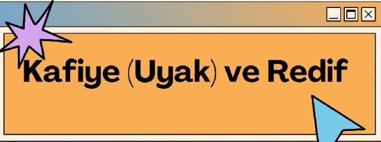 uyak, redif, şiir nedir