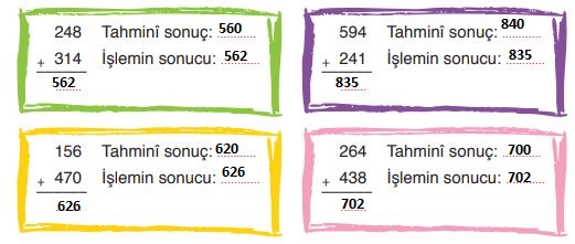 3. Sınıf Matematik Ders Kitabı 66. Sayfa Cevapları ADA Yayınları