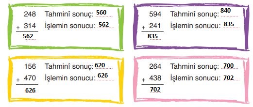 3. Sınıf Matematik Ders Kitabı 66. Sayfa Cevapları ADA Yayınları