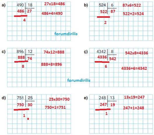 4. Sınıf Ata Yayınları Matematik 107. Sayfa Cevapları