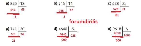 4. Sınıf Ata Yayınları Matematik 119. Sayfa Cevapları