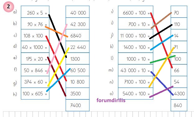 4. Sınıf Matematik Ders Kitabı 123. Sayfa Cevapları MEB Yayınları