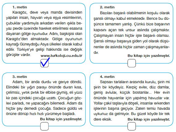 7. Sınıf Türkçe Ders Kitabı Özgün Yayınları 168. Sayfa