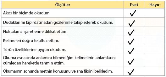 4. Sınıf Türkçe Ders Kitabı Koza Yayınları 206. Sayfa Cevapları