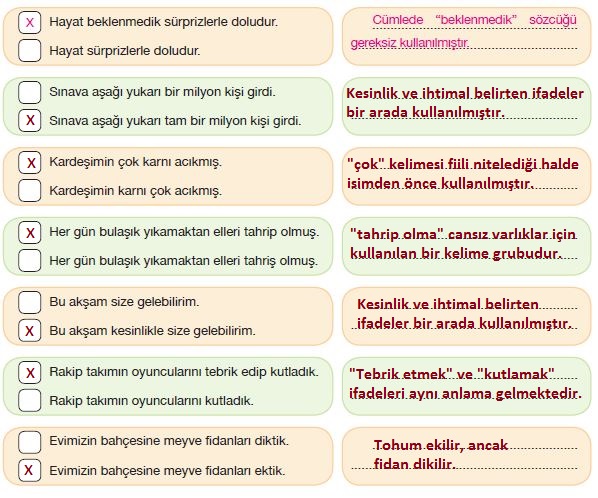 7. Sınıf Türkçe Ders Kitabı Özgün Yayınları 204. Sayfa Cevapları