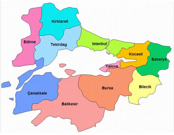marmara bölgesinde yetişen tarım ürünleri