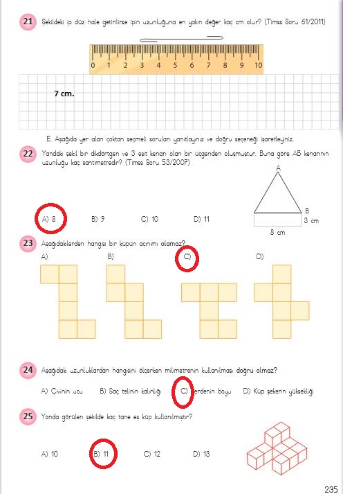 4.sınıf matematik 235.sayfa cevapları neb yayınları