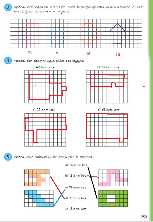 4.sınıf matematik 253.sayfa cevapları meb yayınları