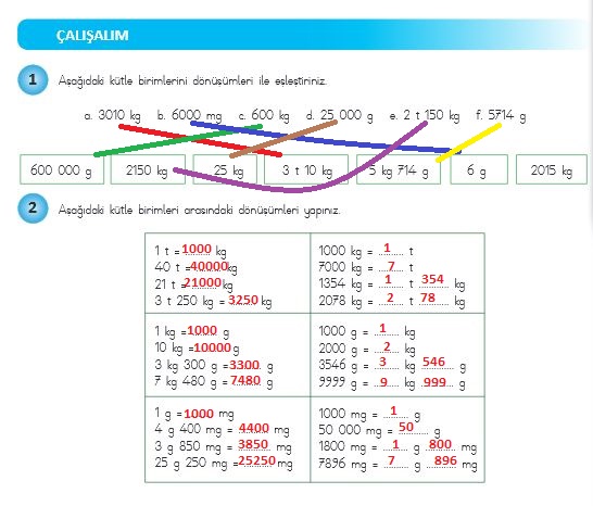 4.sınıf matematik 265.sayfa cevapları meb yayınları