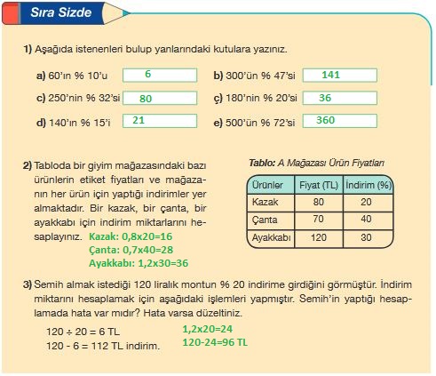 5.sınıf matematik 175.sayfa cevapları meb yayınları
