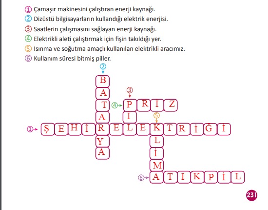 3.sınıf fen bilimleri 231.sayfa cevapları meb yayınları