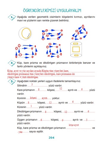 3.sınıf matematik 204.sayfa cevapları ada yayıncılık