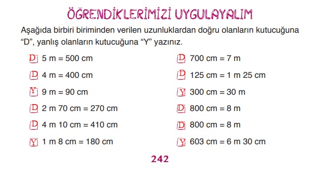 3.sınıf ada yayınları 242.sayfa matematik cevapları