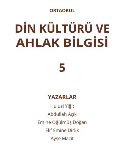 5. sınıf din kültürü ve ahlak bilgisi ders kitabı cevapları meb