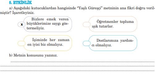 5. sınıf türkçe 195. sayfa cevapları