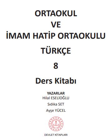8. sınıf türkçe ders kitabı cevapları meb yayınları