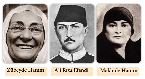 Atatürk'ün annesi, babası ve kız kardeşi
