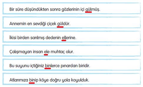 3. Sınıf Türkçe Ders Kitabı 75. Sayfa Cevapları