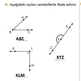 açı isimlendirme