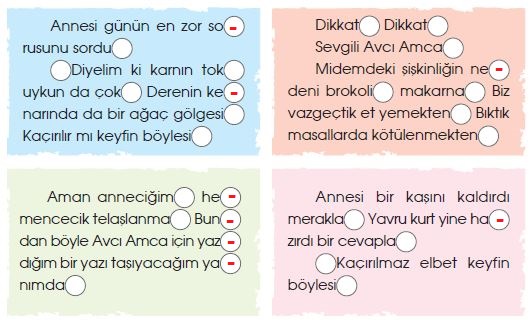 4. Sınıf Türkçe Ders Kitabı 165. Sayfa Cevapları