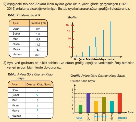 sütun ve sıklık tablosu