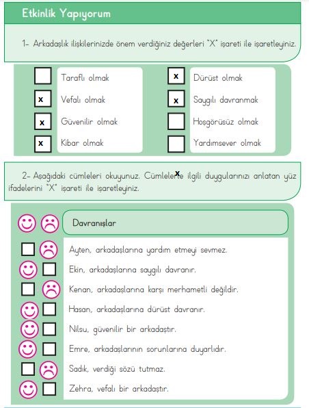 3. sınıf hayat bilgisi sayfa 22 dizin yayınları