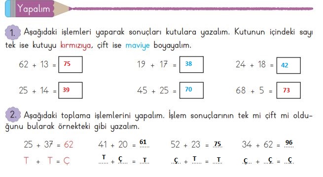 3. SINIF MATEMATİK SAYFA 40