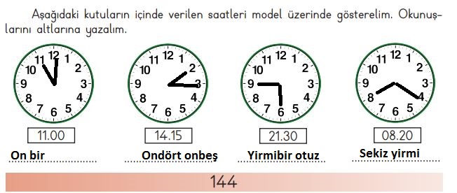 3. sınıf matematik sayfa 144