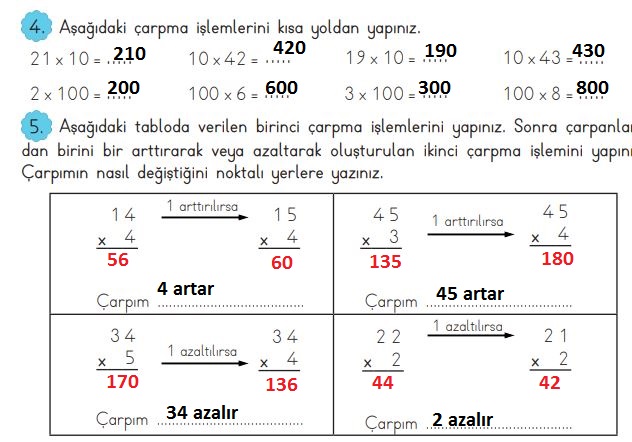 3. sınıf meb matematik ders kitabı sayfa 124 cevapları