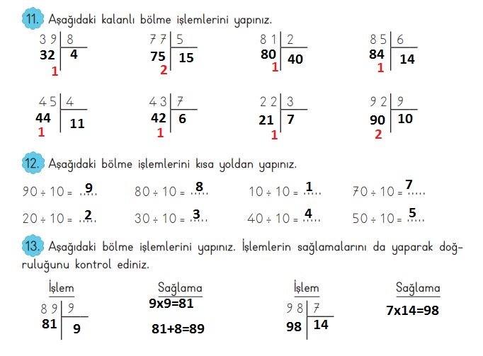 3. sınıf matematik sayfa 125 cveapları