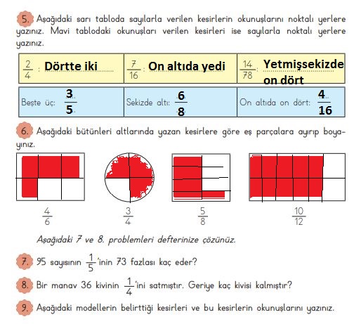 3. sınıf matematik sayfa 141