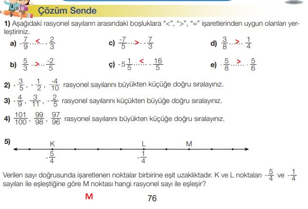 7. sınıf matematik sayfa 76 cevapları