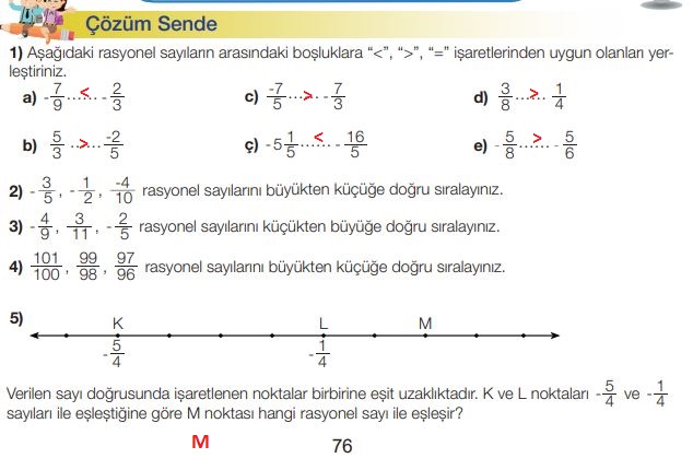 7. sınıf matematik sayfa 76 cevapları