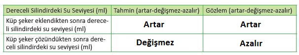 6. Sınıf Fen Bilimleri 117. Sayfa Cevapları