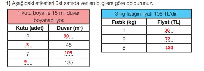 7. sınıf matematik 159. sayfa cevapları