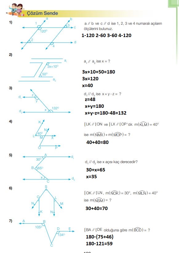 7. sınıf matematik 199. sayfa cevapları
