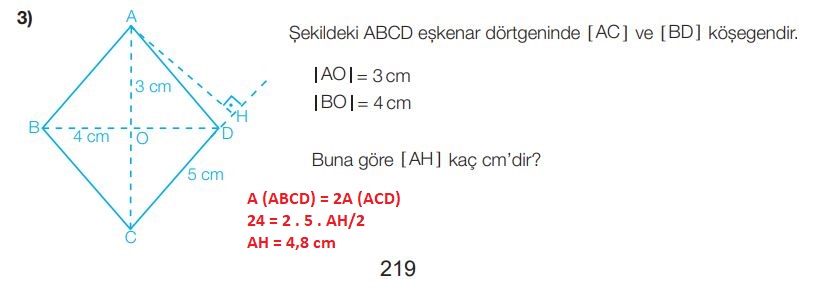 7. sınıf matematik 219. sayfa 3. soru cevapları