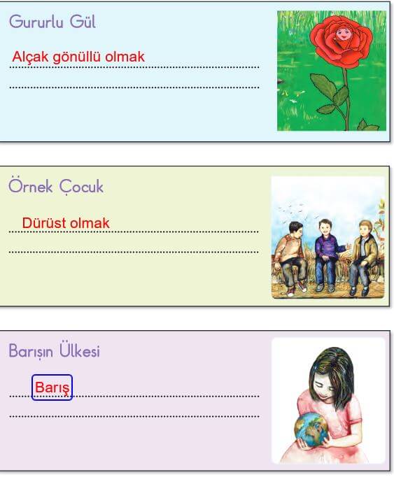 2. Sınıf Türkçe Ders Kitabı 47. Sayfa Cevapları MEB 