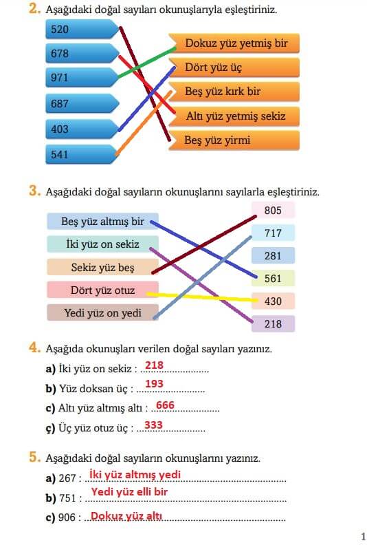 3. sınıf matematik sayfa 17