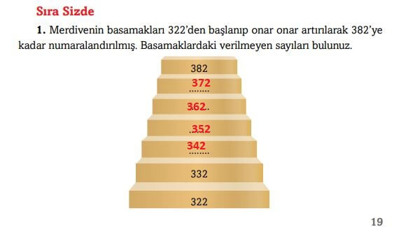 3. sınıf matematik sayfa 19 ekoyay