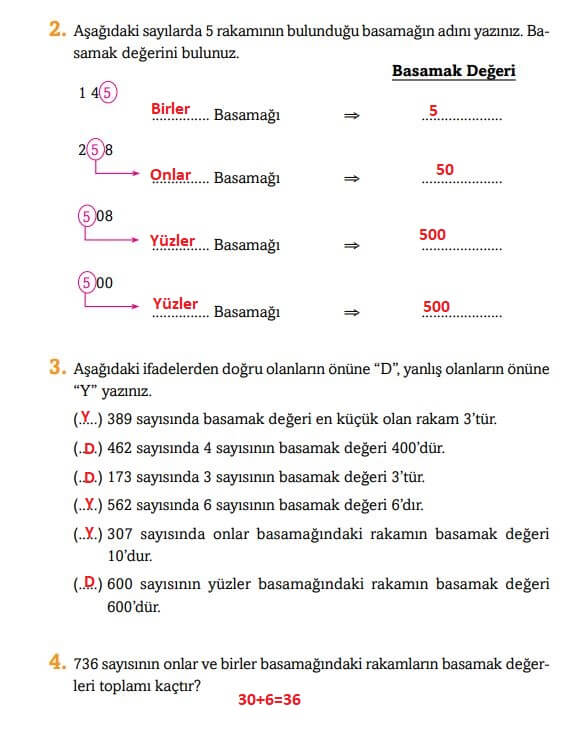 3. sınıf matematik sayfa 25 ekoyay